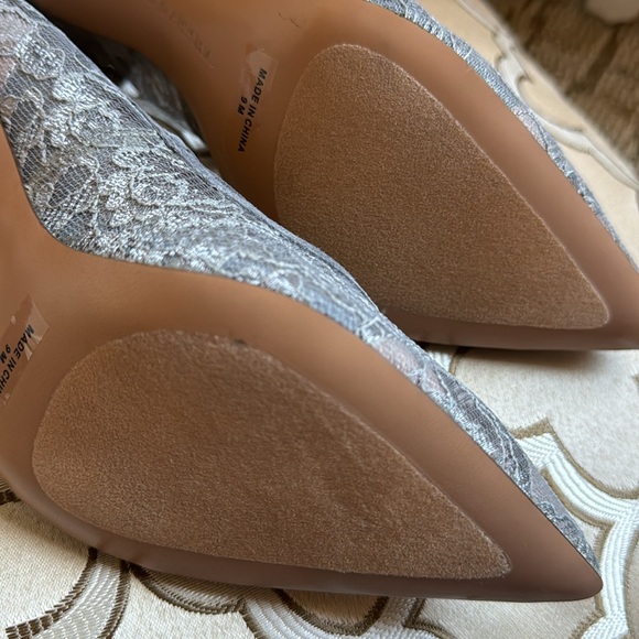 Gray Lace Pump Stiletto Heels by Banana Republic - 9 - Picture 12 of 15